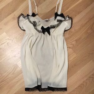 Victoria’s Secret babydoll Black and white size S